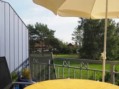 Ein Balkon oder eine Terrasse in der Unterkunft Kormoran - W3