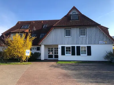 Das Gebäude in dem sich die Ferienwohnung befindet
