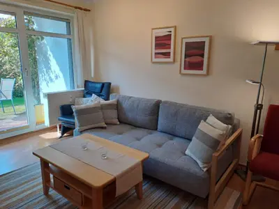 Ein Sitzbereich in der Unterkunft Jordanstr 35 Wohnung 2