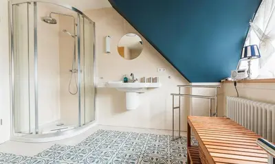 Ein Badezimmer in der Unterkunft Skipperhus