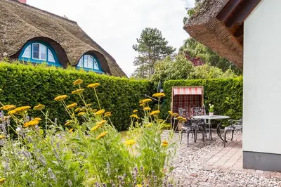 Ein Garten an der Unterkunft Drömhus