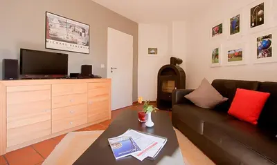 TV/Unterhaltungsangebot in der Unterkunft Windflüchter, Landhaus Haven Höövt