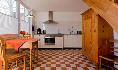 Küche/Küchenzeile in der Unterkunft Kapitänshaus - Atelier