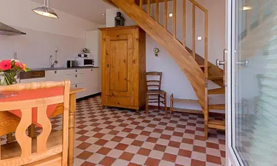 Küche/Küchenzeile in der Unterkunft Kapitänshaus - Atelier