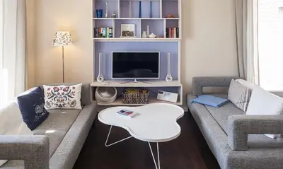 Ein Sitzbereich in der Unterkunft Haus Seefeuer 01