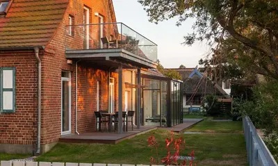 Das Gebäude in dem sich die Ferienwohnung befindet