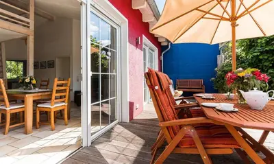 Ein Patio oder anderer Außenbereich in der Unterkunft Nordstern