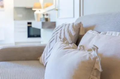 Ein Bett oder Betten in einem Zimmer der Unterkunft Landhaus Butt 05
