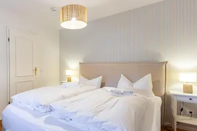 Ein Bett oder Betten in einem Zimmer der Unterkunft Landhaus Butt 05