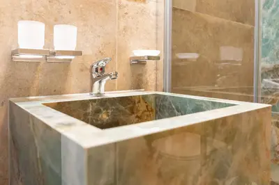 Ein Badezimmer in der Unterkunft Landhaus Butt 05
