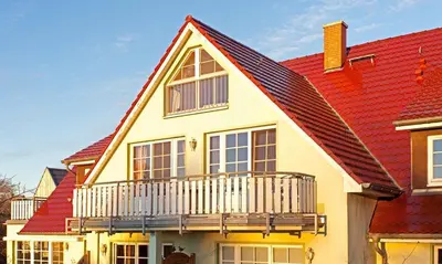 Das Gebäude in dem sich die Ferienwohnung befindet