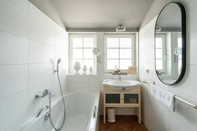 Ein Badezimmer in der Unterkunft Atelierwohnung Paul Müller-Kaempff