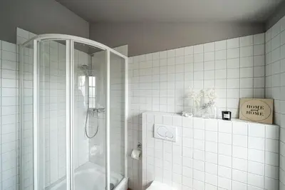 Ein Badezimmer in der Unterkunft Atelierwohnung Paul Müller-Kaempff