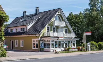 Das Gebäude in dem sich die Ferienwohnung befindet