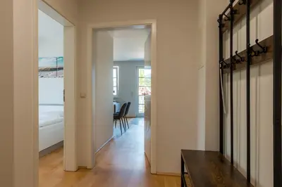 Ein Bett oder Betten in einem Zimmer der Unterkunft Mädesüß 02