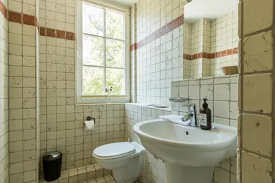 Ein Badezimmer in der Unterkunft Mädesüß 02