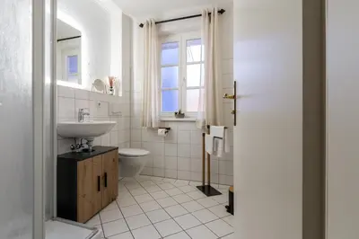Ein Badezimmer in der Unterkunft Friederike