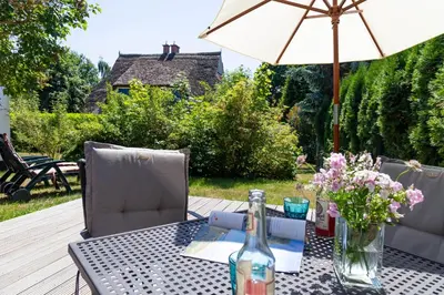 Ein Garten an der Unterkunft Sonnenwieck 02