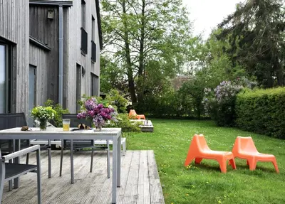 Ein Garten an der Unterkunft Hans