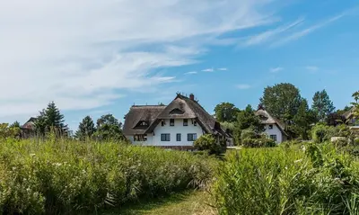 Das Gebäude in dem sich die Ferienwohnung befindet