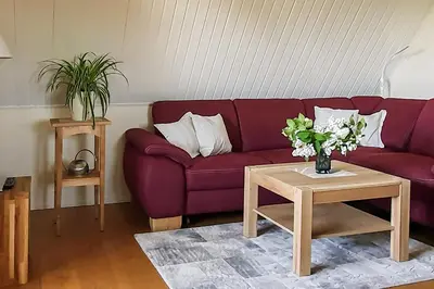 Ein Sitzbereich in der Unterkunft Haus am Bodden 03