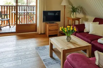 TV/Unterhaltungsangebot in der Unterkunft Haus am Bodden 03
