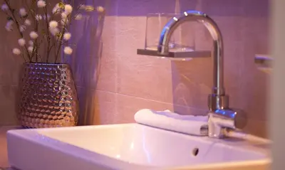 Ein Badezimmer in der Unterkunft Blue Sky