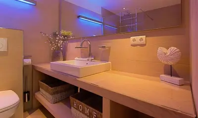 Ein Badezimmer in der Unterkunft Blue Sky
