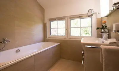 Ein Badezimmer in der Unterkunft Dünenblick 02