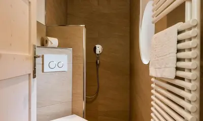 Ein Badezimmer in der Unterkunft Dünenblick 03