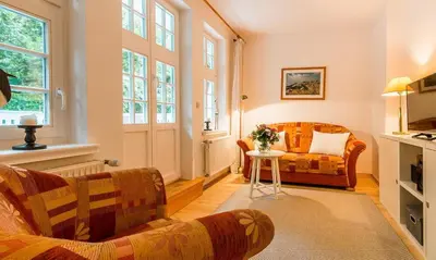 Ein Sitzbereich in der Unterkunft Villa Sonnenfrieden 02