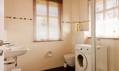 Ein Badezimmer in der Unterkunft Klönhus