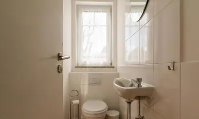 Ein Badezimmer in der Unterkunft Haus Michel 01