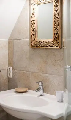 Ein Badezimmer in der Unterkunft Hof Zeesenblick 06