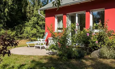 Ein Garten an der Unterkunft Meertraum
