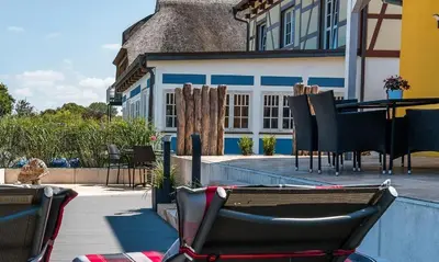 Das Gebäude in dem sich das Ferienhaus befindet