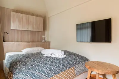 Ein Bett oder Betten in einem Zimmer der Unterkunft Dat Lütthus