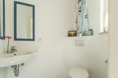 Ein Badezimmer in der Unterkunft Hus in Luv