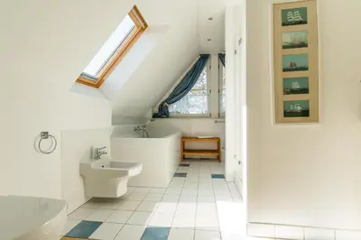 Ein Badezimmer in der Unterkunft Käptns Koje