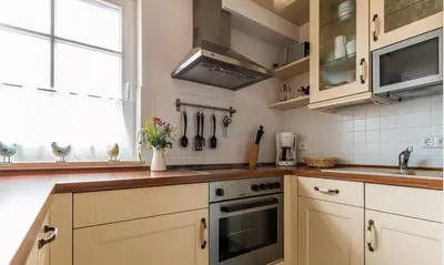 Küche/Küchenzeile in der Unterkunft Hus in Lee