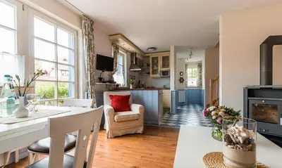 Küche/Küchenzeile in der Unterkunft Hus in Lee