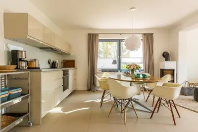 Küche/Küchenzeile in der Unterkunft Drei Akazien Wohnung 1