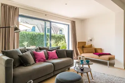 Ein Sitzbereich in der Unterkunft Drei Akazien Wohnung 1