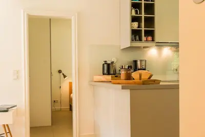 Küche/Küchenzeile in der Unterkunft Drei Akazien Wohnung 2
