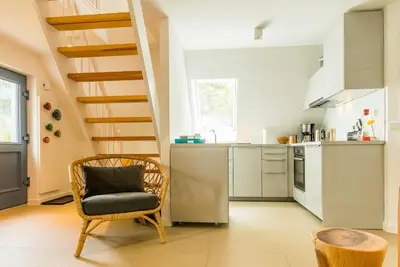 Küche/Küchenzeile in der Unterkunft Drei Akazien Wohnung 4