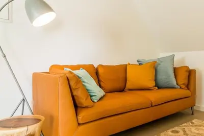 Ein Sitzbereich in der Unterkunft Drei Akazien Wohnung 4