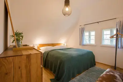 Ein Bett oder Betten in einem Zimmer der Unterkunft Hus Barkenboom