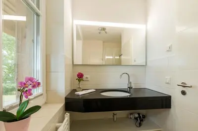 Ein Badezimmer in der Unterkunft An den Eichen 1