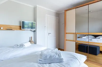 Ein Bett oder Betten in einem Zimmer der Unterkunft Boddenstern