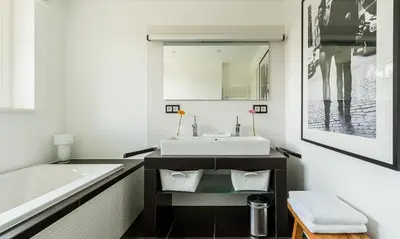 Ein Bett oder Betten in einem Zimmer der Unterkunft Heimweh